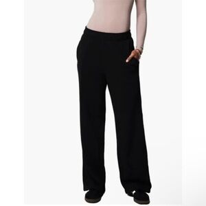 FABLETICS Women's Year Round Terry Wide Leg Sweatpants Black XL